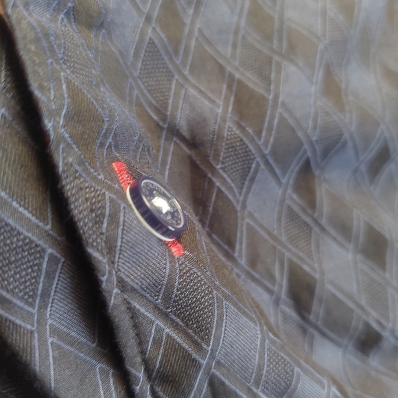 Maceoo Fresh Navy Losange Short Sleeve Shirt Size 6 2XL - Picture 9 of 11